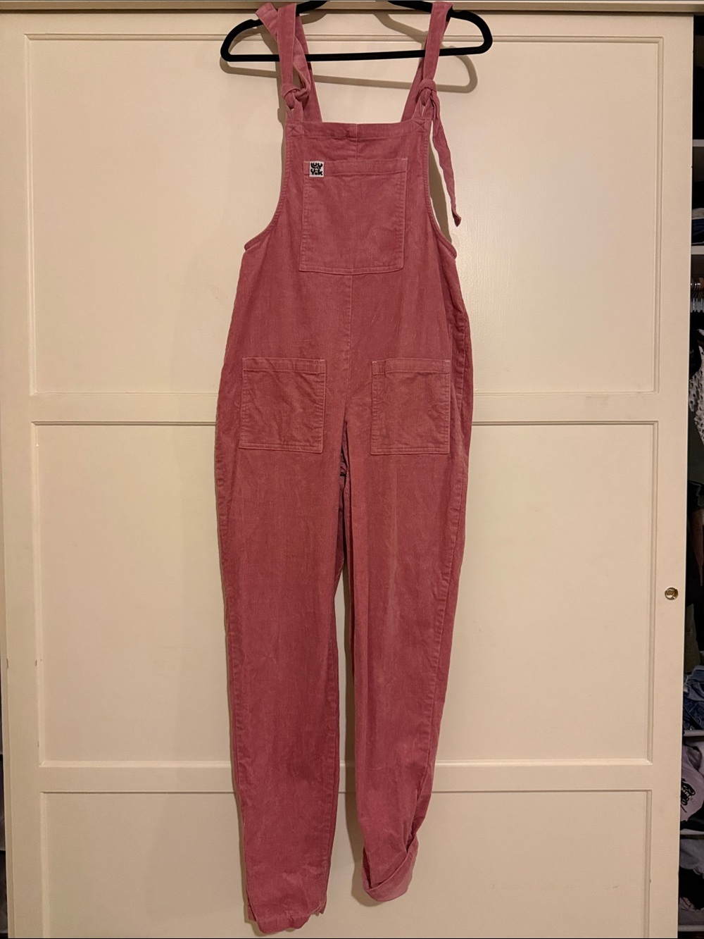 Lucy & Yak Corduroy Dungaree Overalls - Dusty Pink